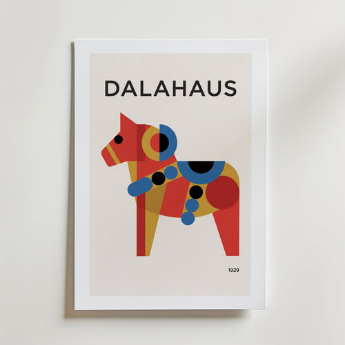 Dalahaus Poster – med passepartout