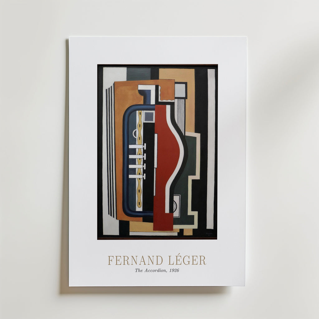 Fernand Leger The Accordion 1926 Poster – med passepartout