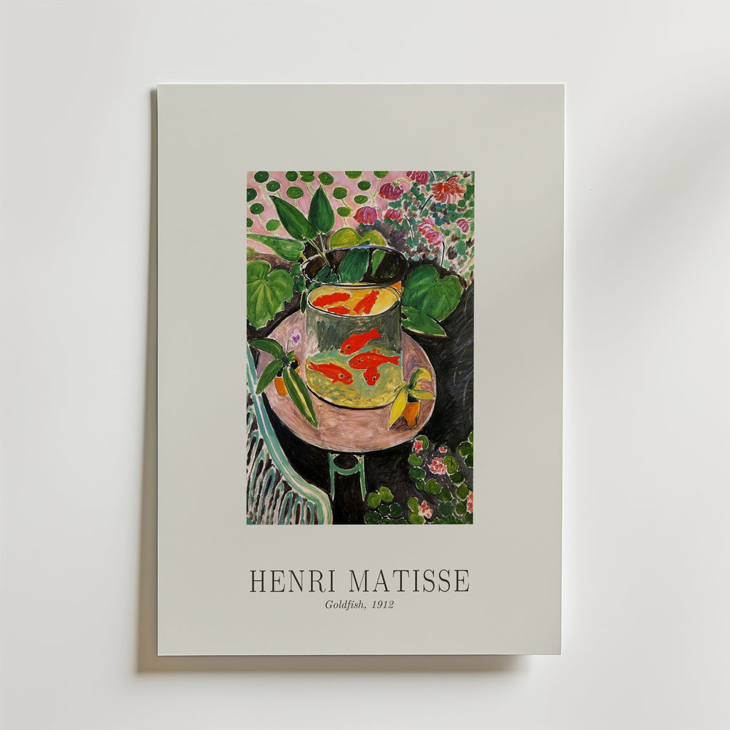 Henri Matisse Goldfish 1912 Poster – med passepartout