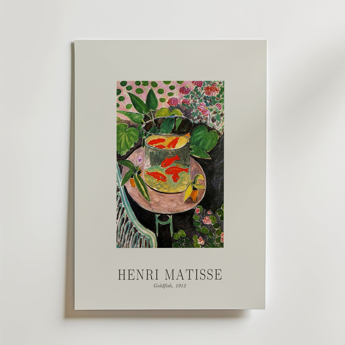 Henri Matisse Goldfish 1912 Poster – med passepartout