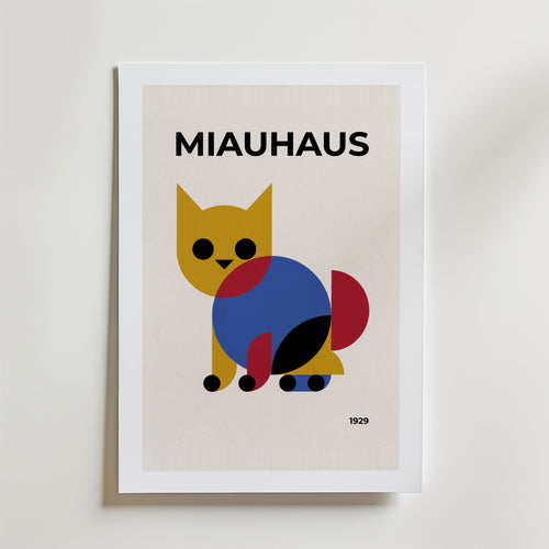 Miauhaus Poster – med passepartout