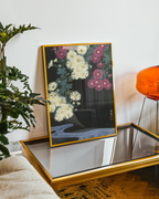 Mockup av Ohara Koson Midnight affisch på vägg – köp enkelt hos Posternord i hög kvalitet