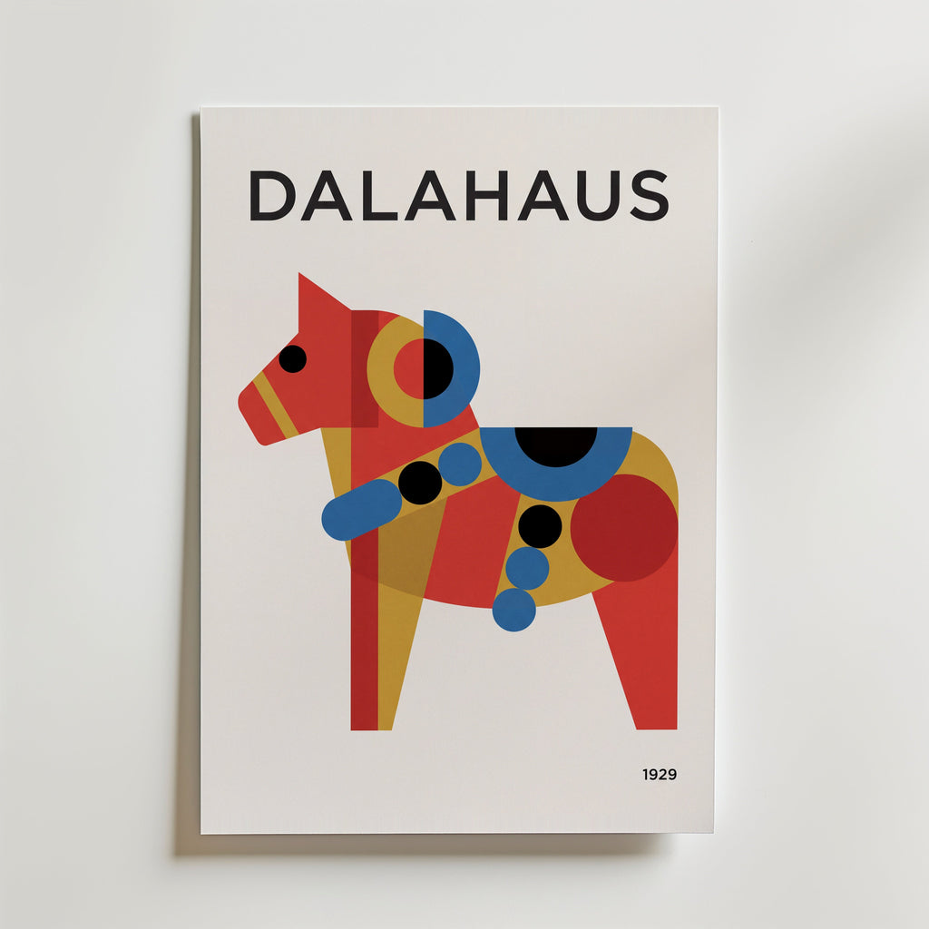 Dalahaus Poster – canvas utan passepartout