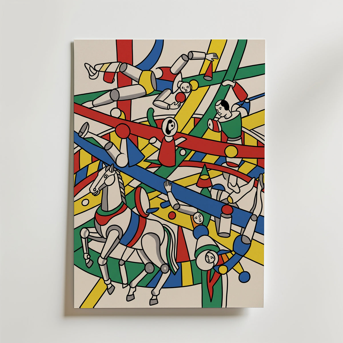 Fernand Leger The Acrobats Poster – canvas utan passepartout