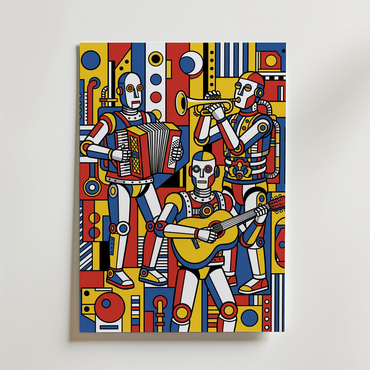 Fernand Leger The Musicians Poster – canvas utan passepartout