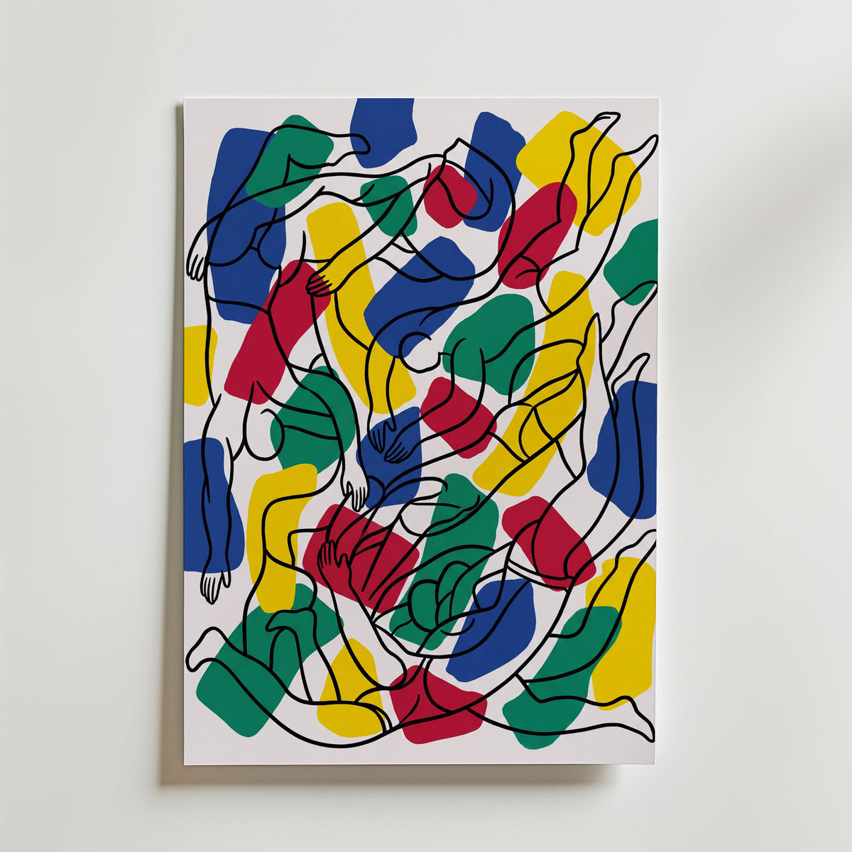 Fernand Leger The Swimmers Poster – canvas utan passepartout