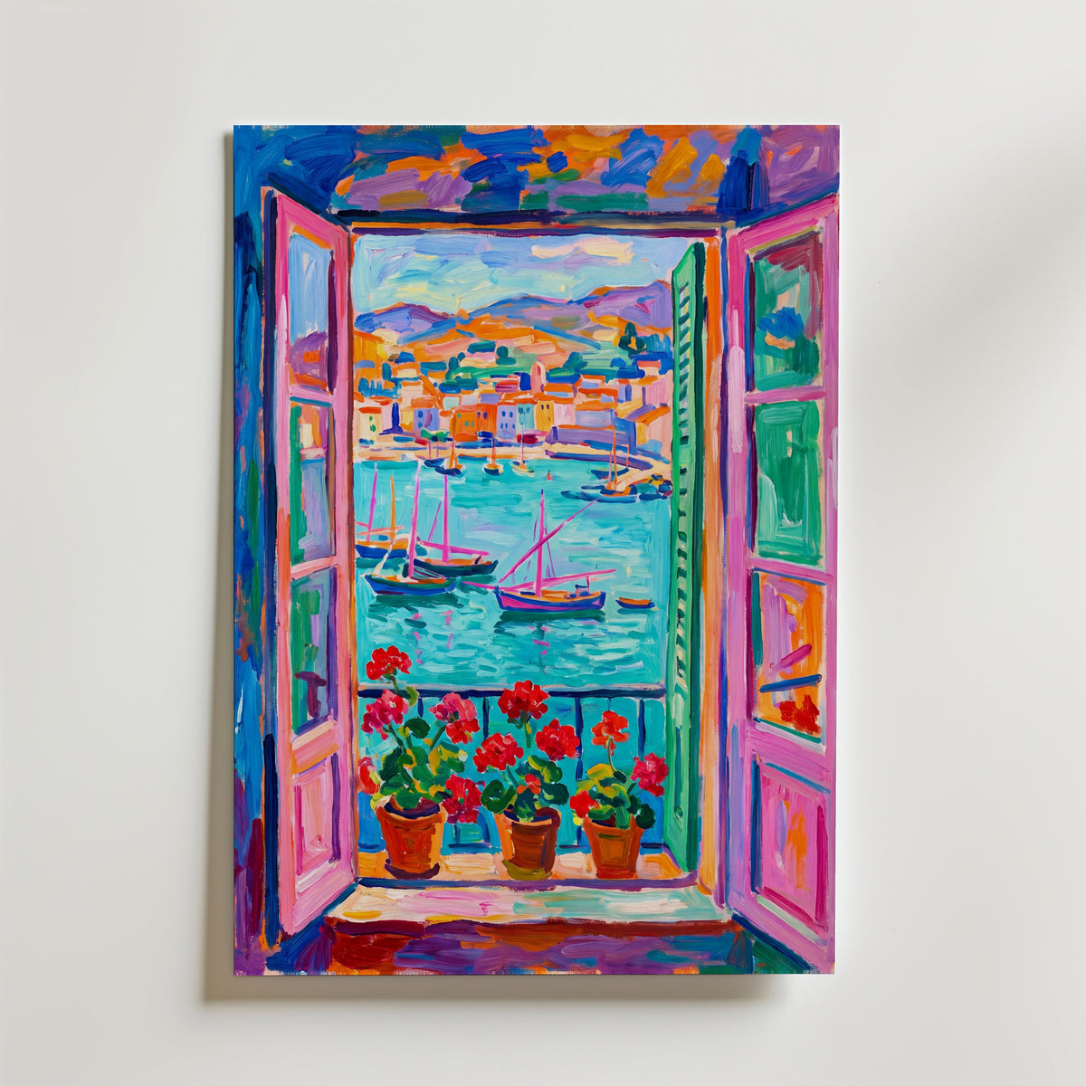 Henri Matisse Window on the Harbour Poster – canvas utan passepartout