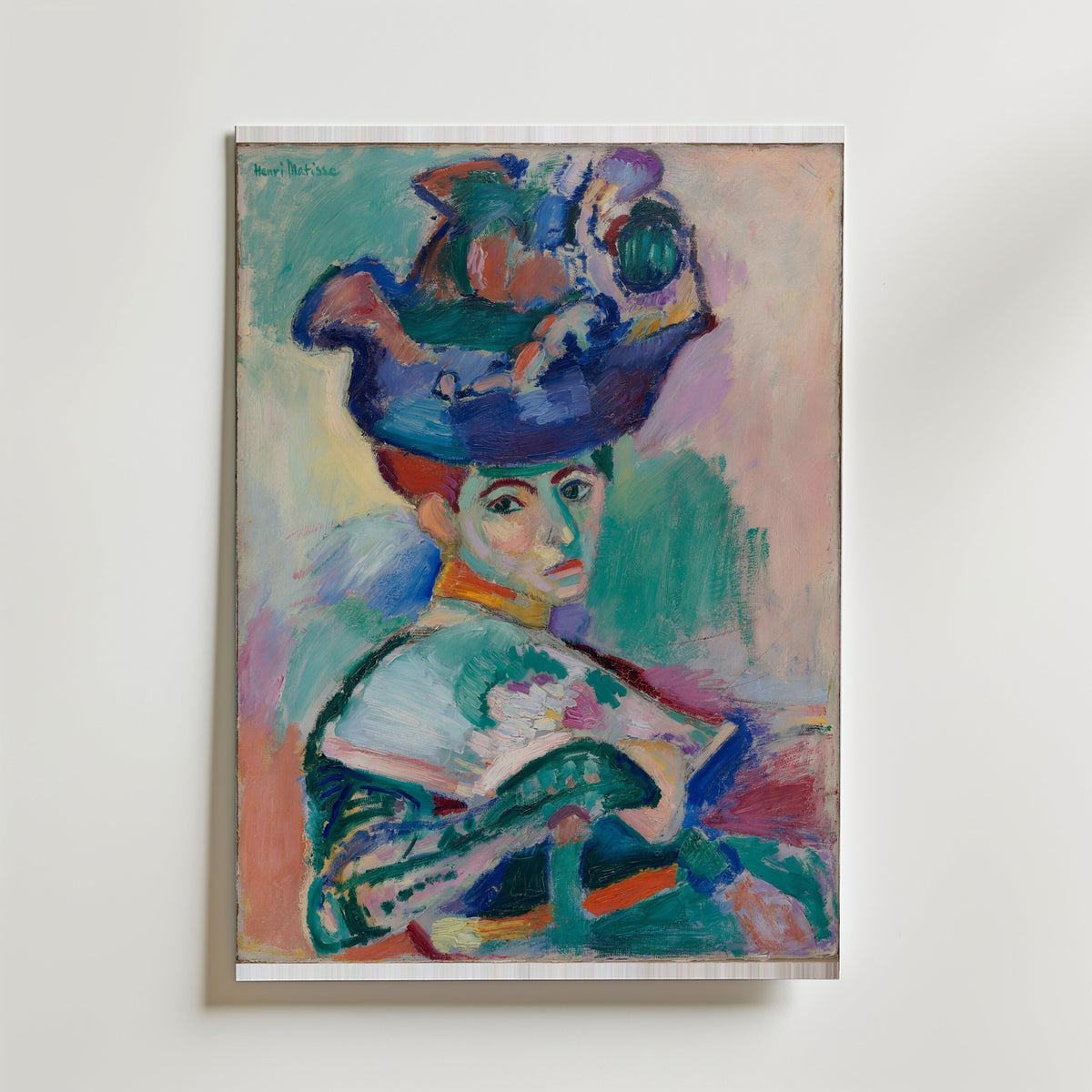 Henri Matisse Woman with a Hat 1905 Poster – canvas utan passepartout