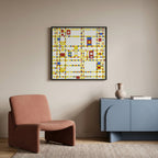 Piet Mondrian Broadway Boogie Woogie 1943 Poster – inramad 1