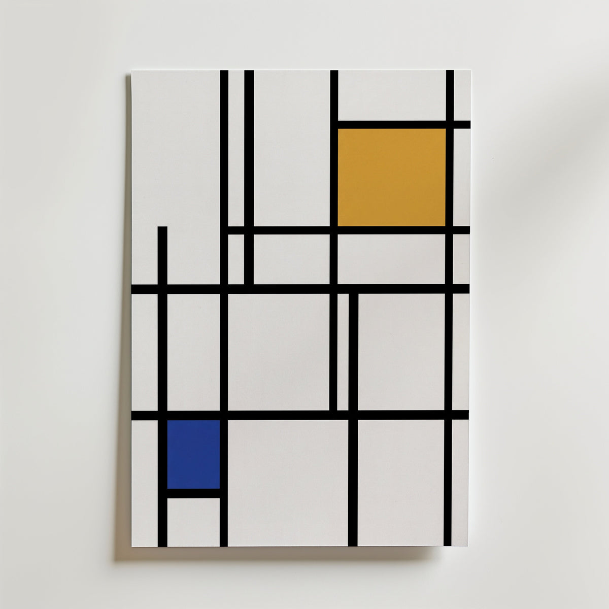 Piet Mondrian Quiet Composition Poster – canvas utan passepartout