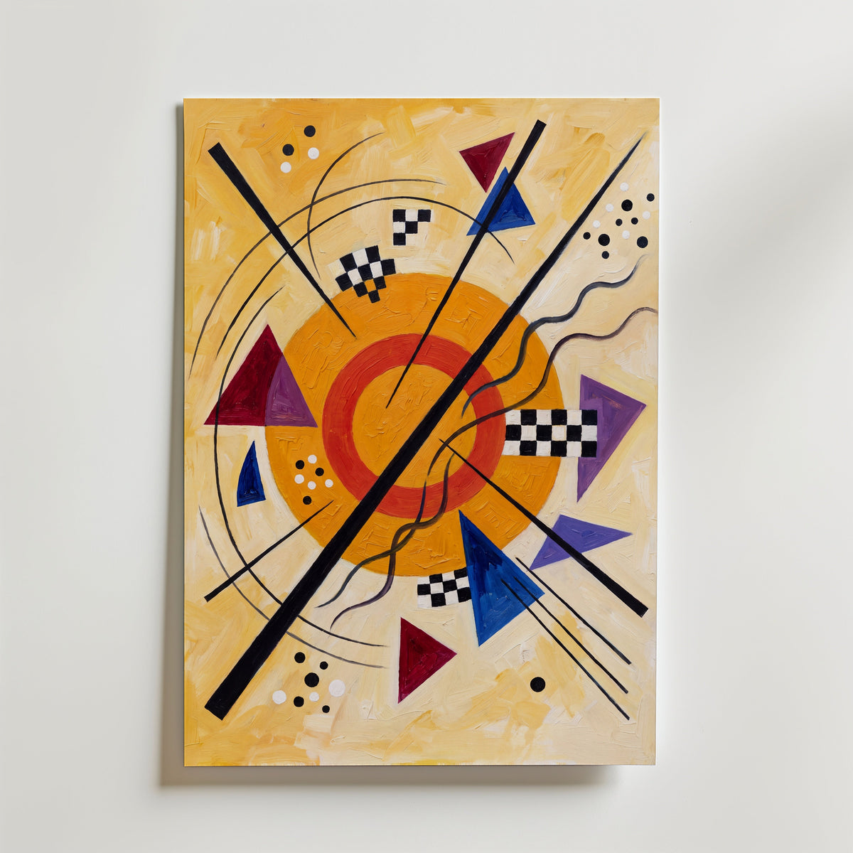 Wassily Kandinsky Sunrise Composition Poster – canvas utan passepartout