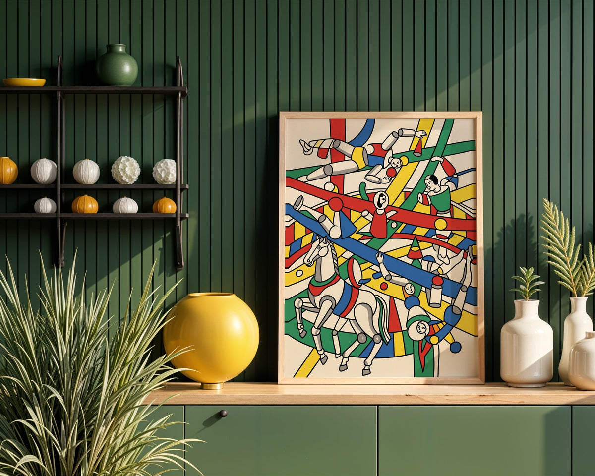Fernand Leger The Acrobats Poster – i rum 1