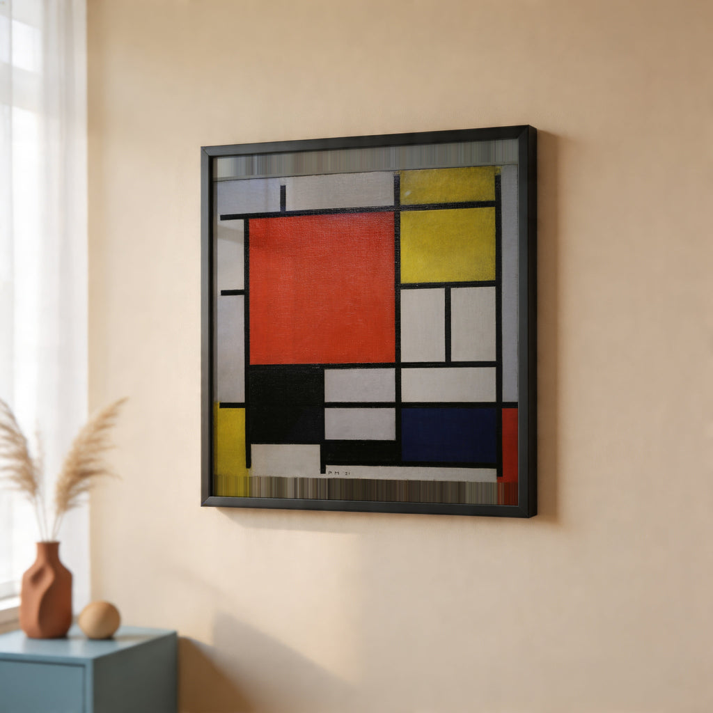 Piet Mondrian Composition with Large Red Plane 1921 Poster – inramad 2