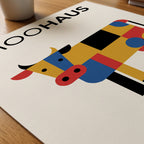 Moohaus Poster – närbild på papper