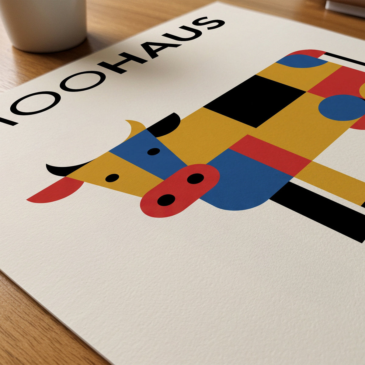 Moohaus Poster – närbild på papper