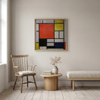Piet Mondrian Composition with Large Red Plane 1921 Poster – inramad 3