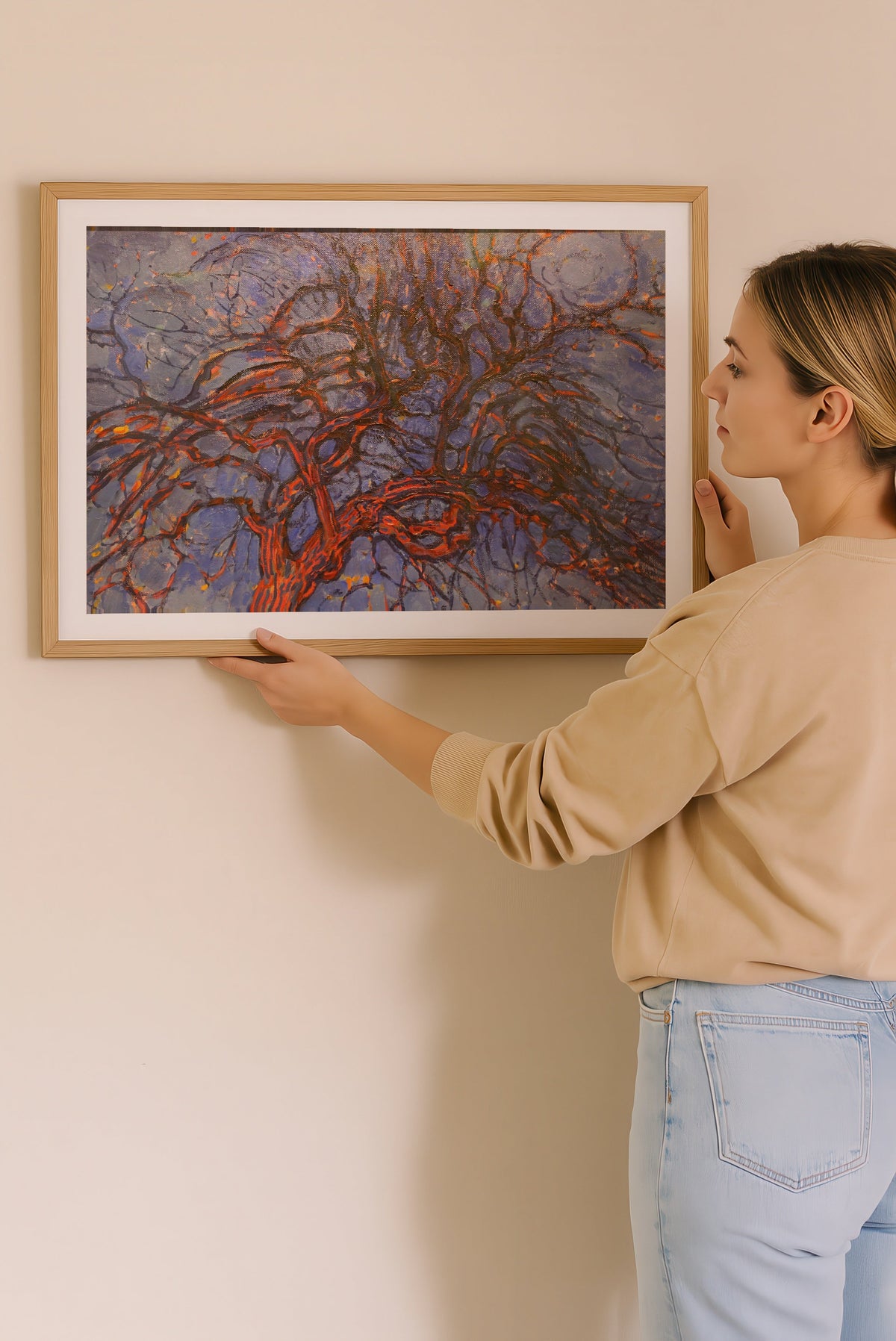 Piet Mondrian Evening Red Tree 1910 Poster – i rum 3