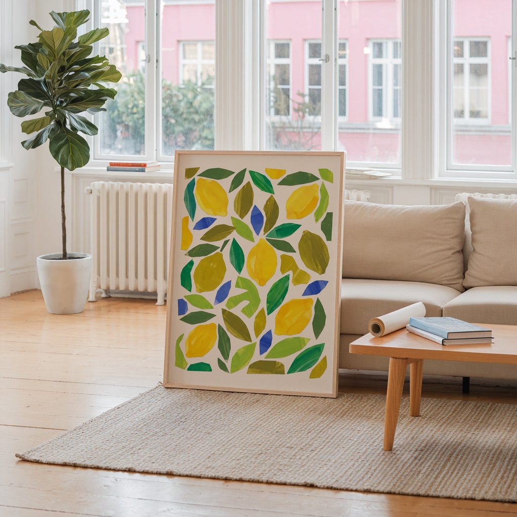 Henri Matisse Lemons and Leaves Poster – i rum 2
