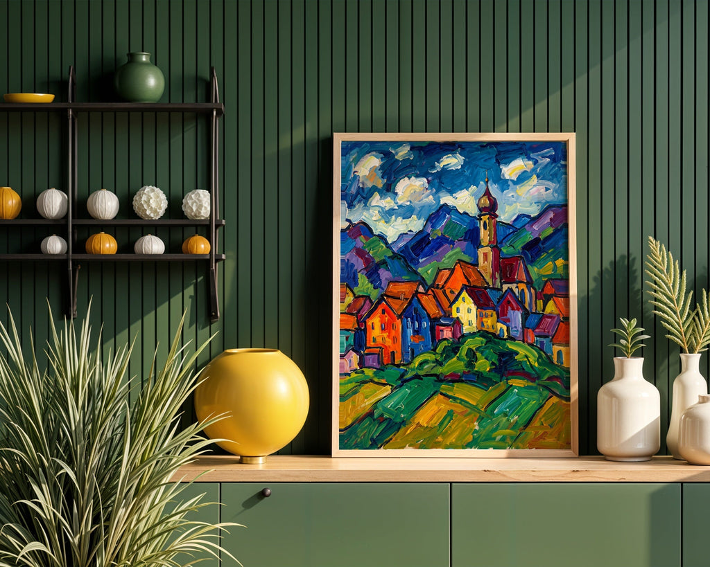 Wassily Kandinsky Village in Murnau Poster – i rum 2