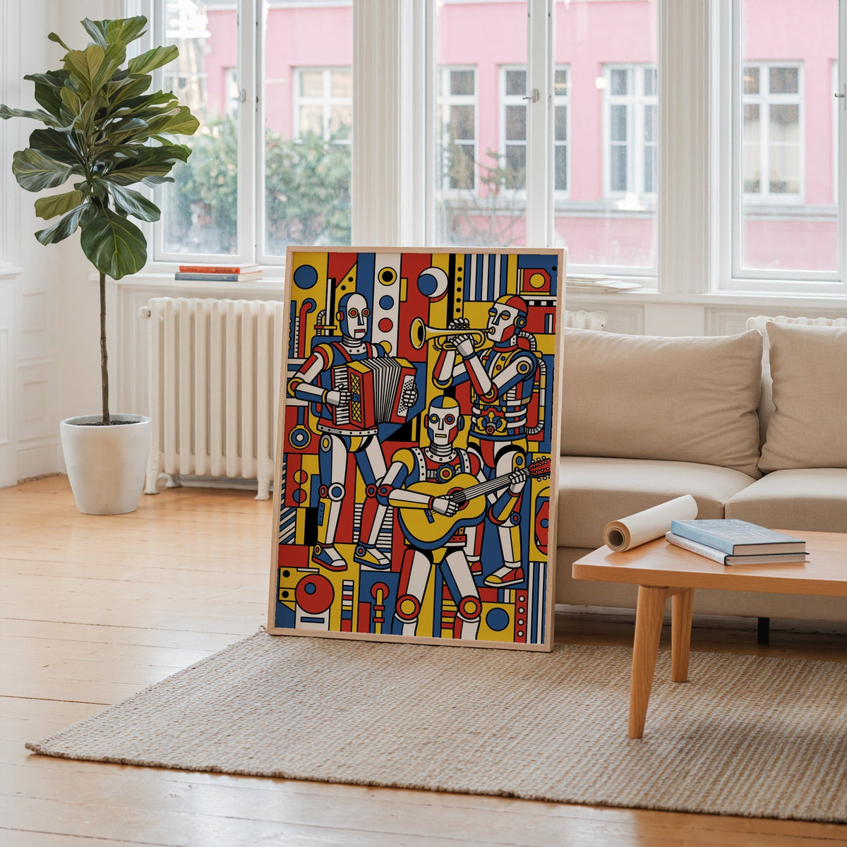 Fernand Leger The Musicians Poster – i rum 3