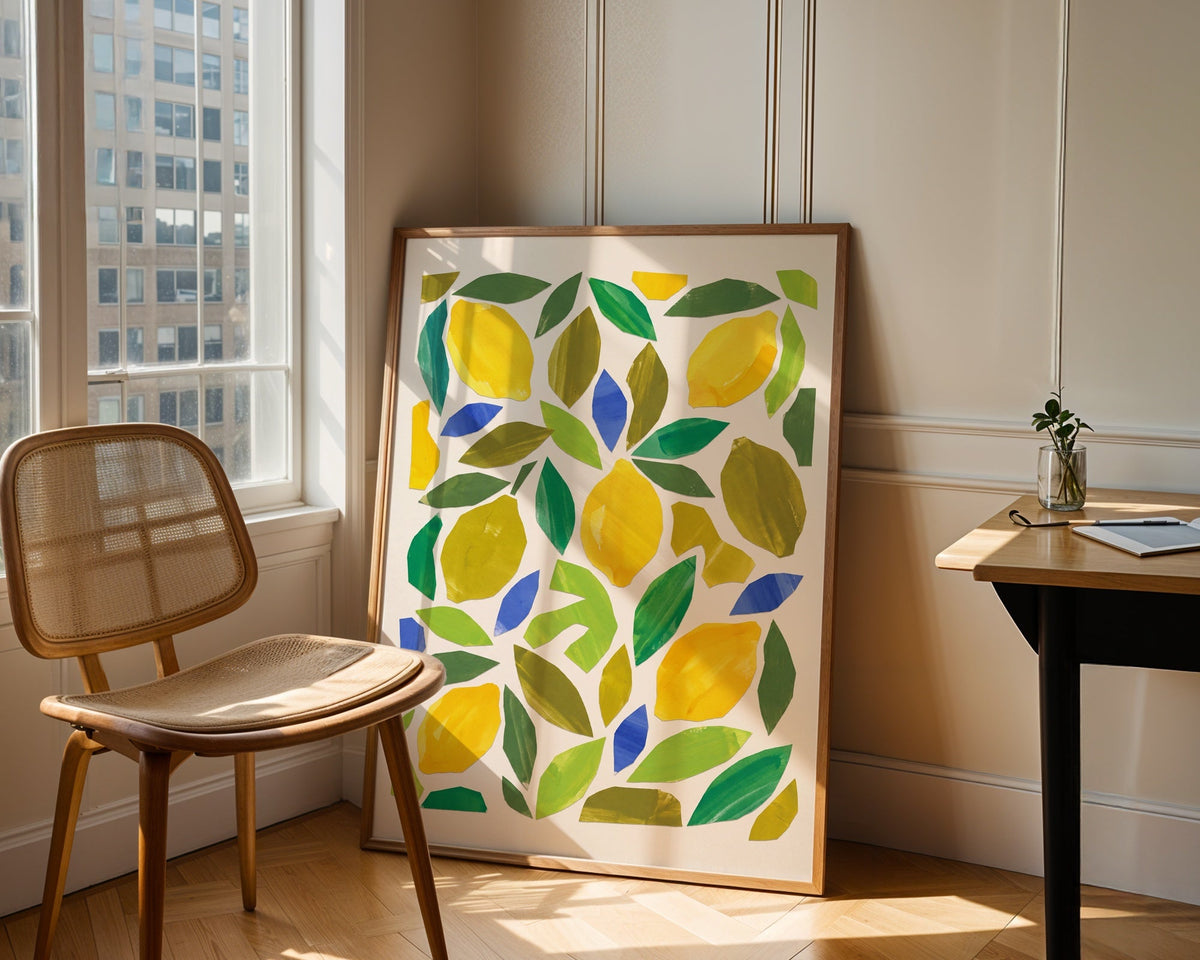Henri Matisse Lemons and Leaves Poster – i rum 3