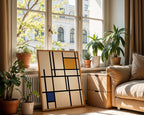 Piet Mondrian Quiet Composition Poster – i rum 3