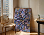 Piet Mondrian Blossoming Tree in Blue Poster – i rum 4