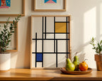 Piet Mondrian Quiet Composition Poster – i rum 4