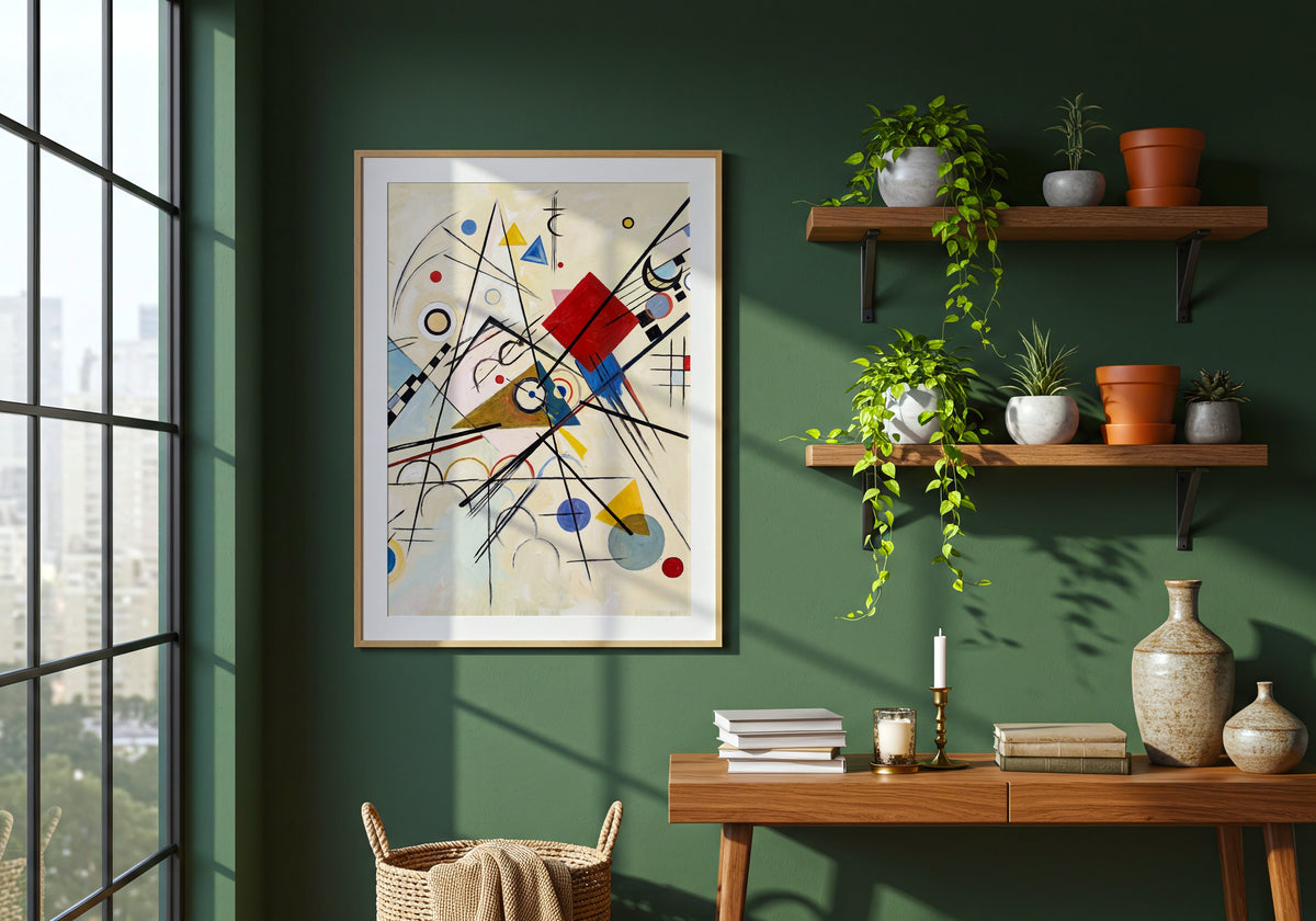 Wassily Kandinsky Lines on White Poster – i rum 4