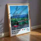 Hiroshi Nagai Alpine Drive poster visualiserad på vägg – från Posternord i hög kvalitet