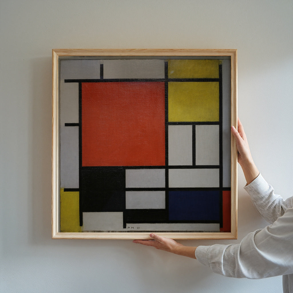 Piet Mondrian Composition with Large Red Plane 1921 Poster – i rum 3