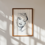 Mockup av Helena Engström Marilyn IV affisch på vägg – köp enkelt hos Posternord i hög kvalitet