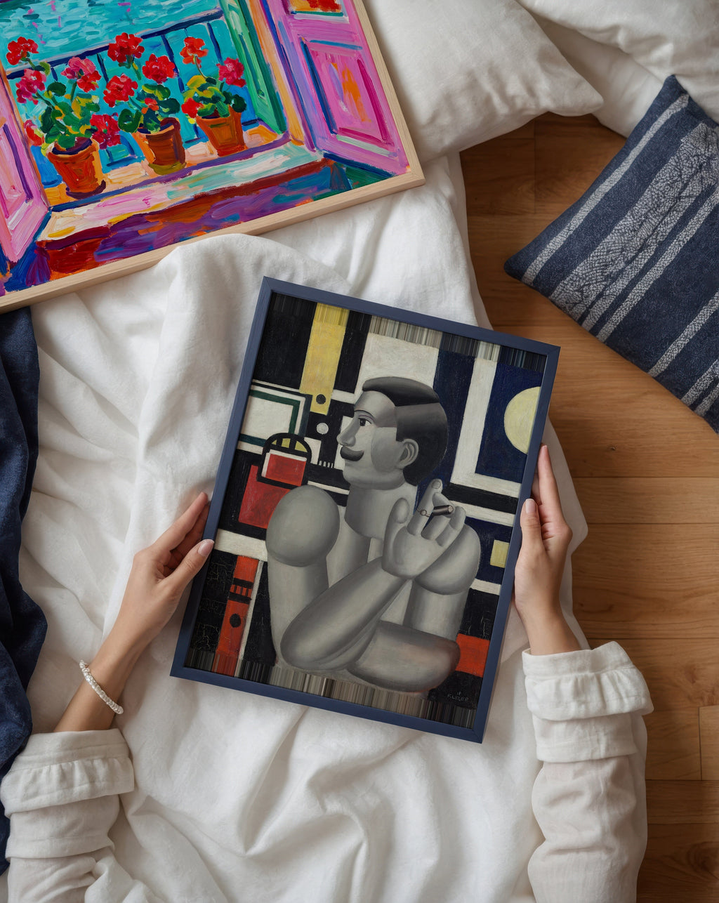 Fernand Leger The Mechanic 1920 Poster – två posters i rum 1