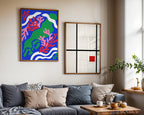 Henri Matisse Lagoon Poster – två posters i rum 1