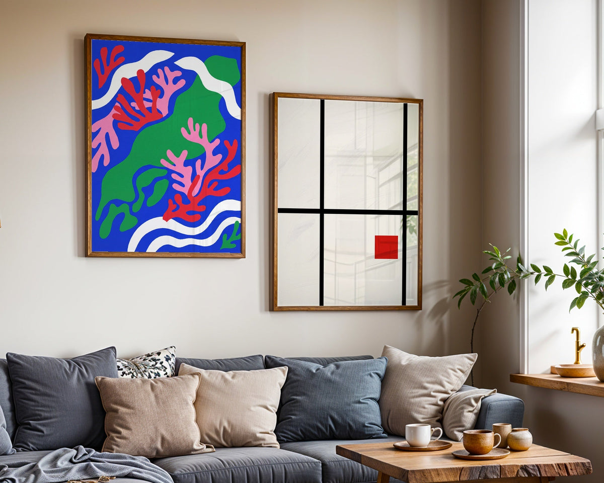 Henri Matisse Lagoon Poster – två posters i rum 1