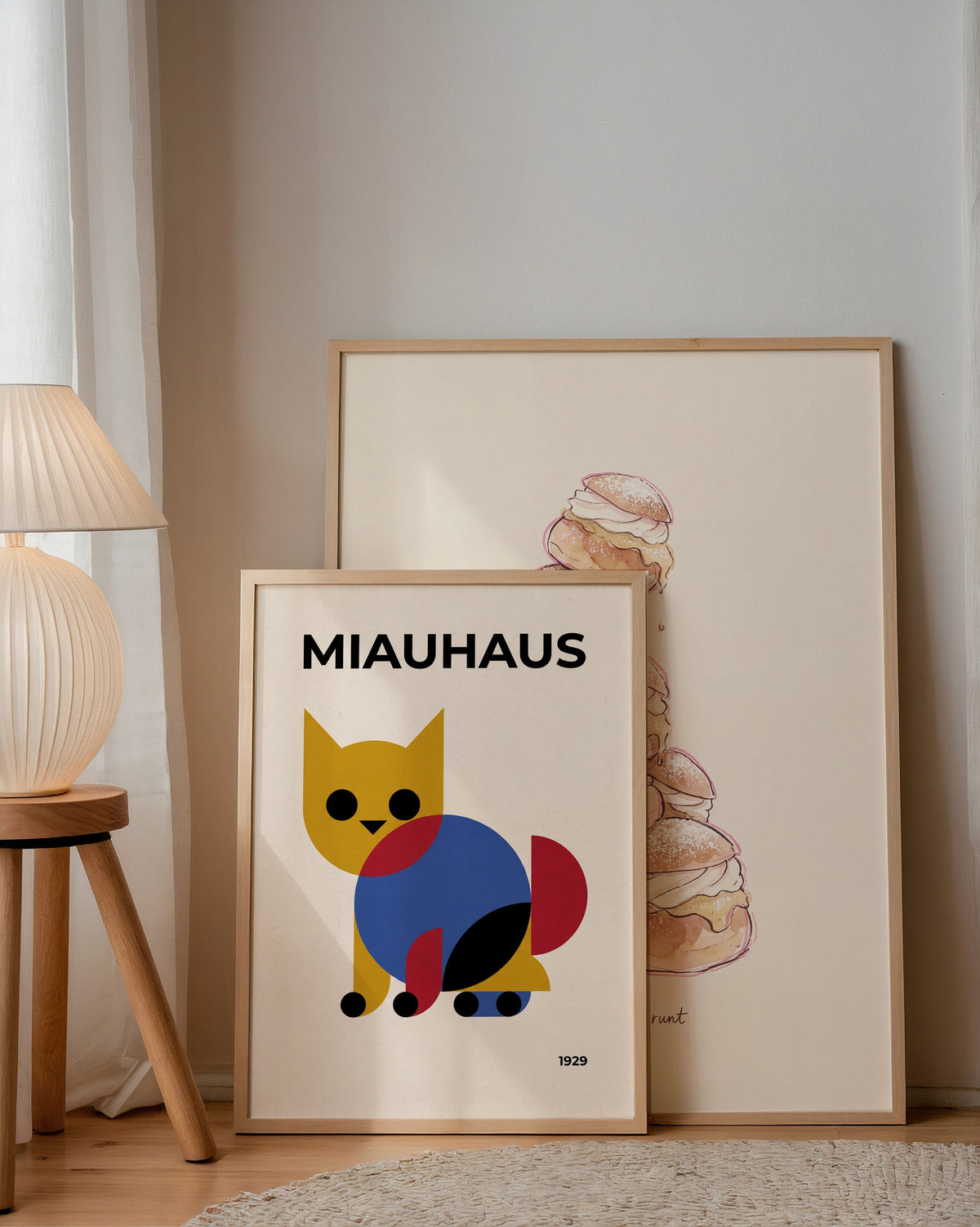 Miauhaus Poster – två posters i rum 1
