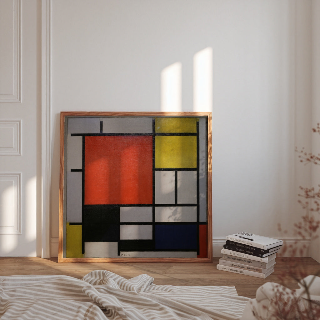 Piet Mondrian Composition with Large Red Plane 1921 Poster – i rum 4