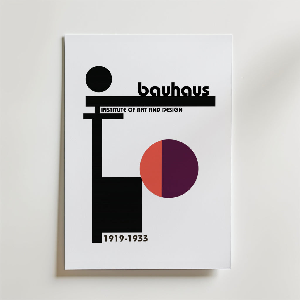 Bauhaus Art and Design – stilfullt konsttryck från Posternord, tryckt på matt finpapper