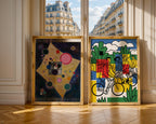 Fernand Leger The Cyclists Poster – två posters i rum 2