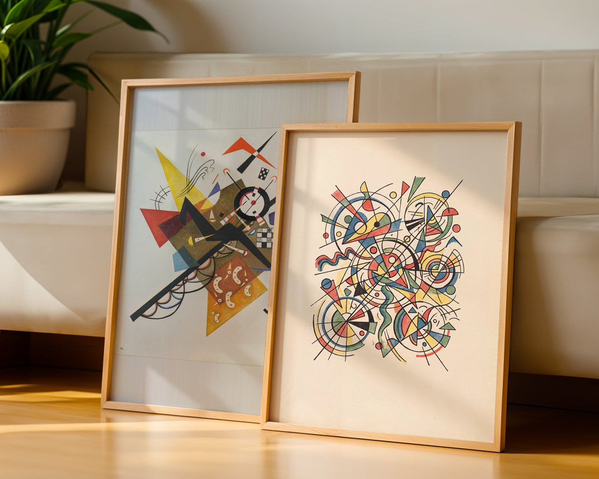 Wassily Kandinsky Little Worlds Poster – två posters i rum 2