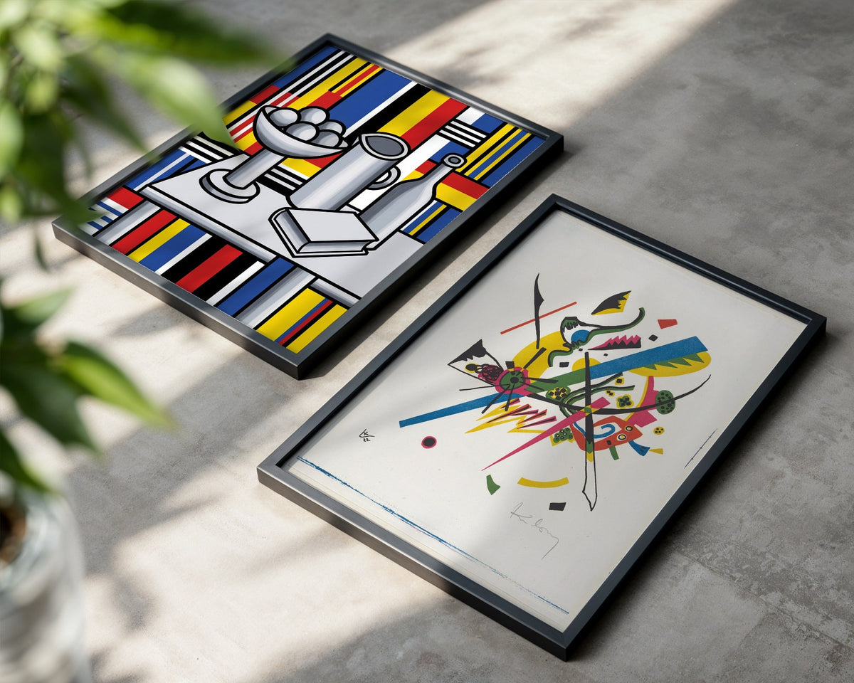 Wassily Kandinsky Small Worlds I 1922 Poster – två posters i rum 2