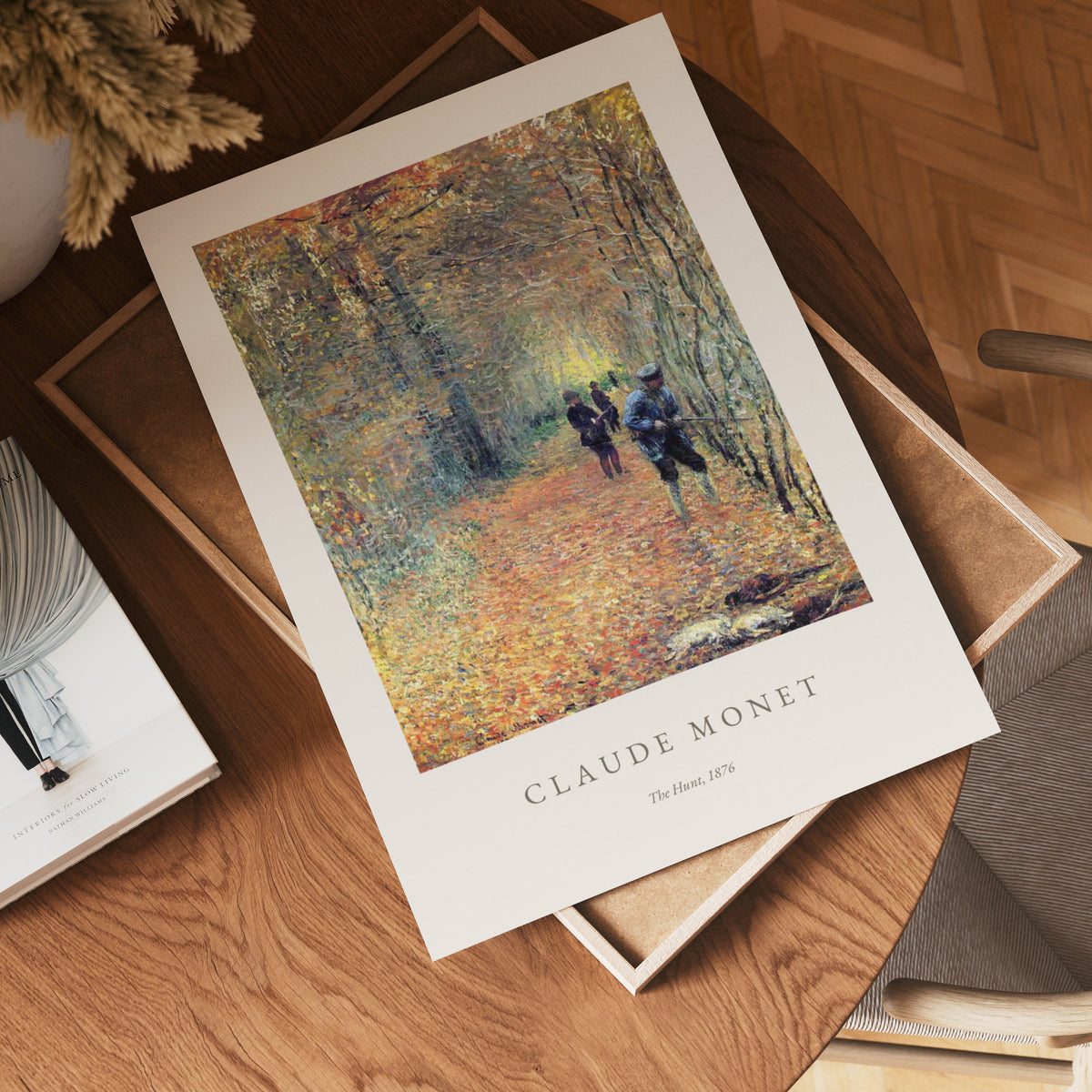 Claude Monet The Hunt poster visad rakt fram – Posternord affisch i hög tryckkvalitet
