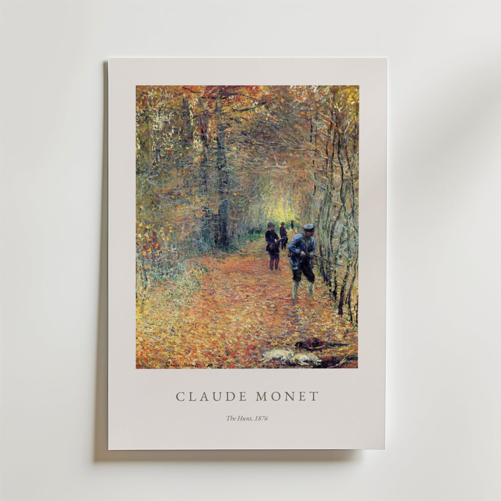Claude Monet The Hunt – stilfullt konsttryck från Posternord, tryckt på matt finpapper