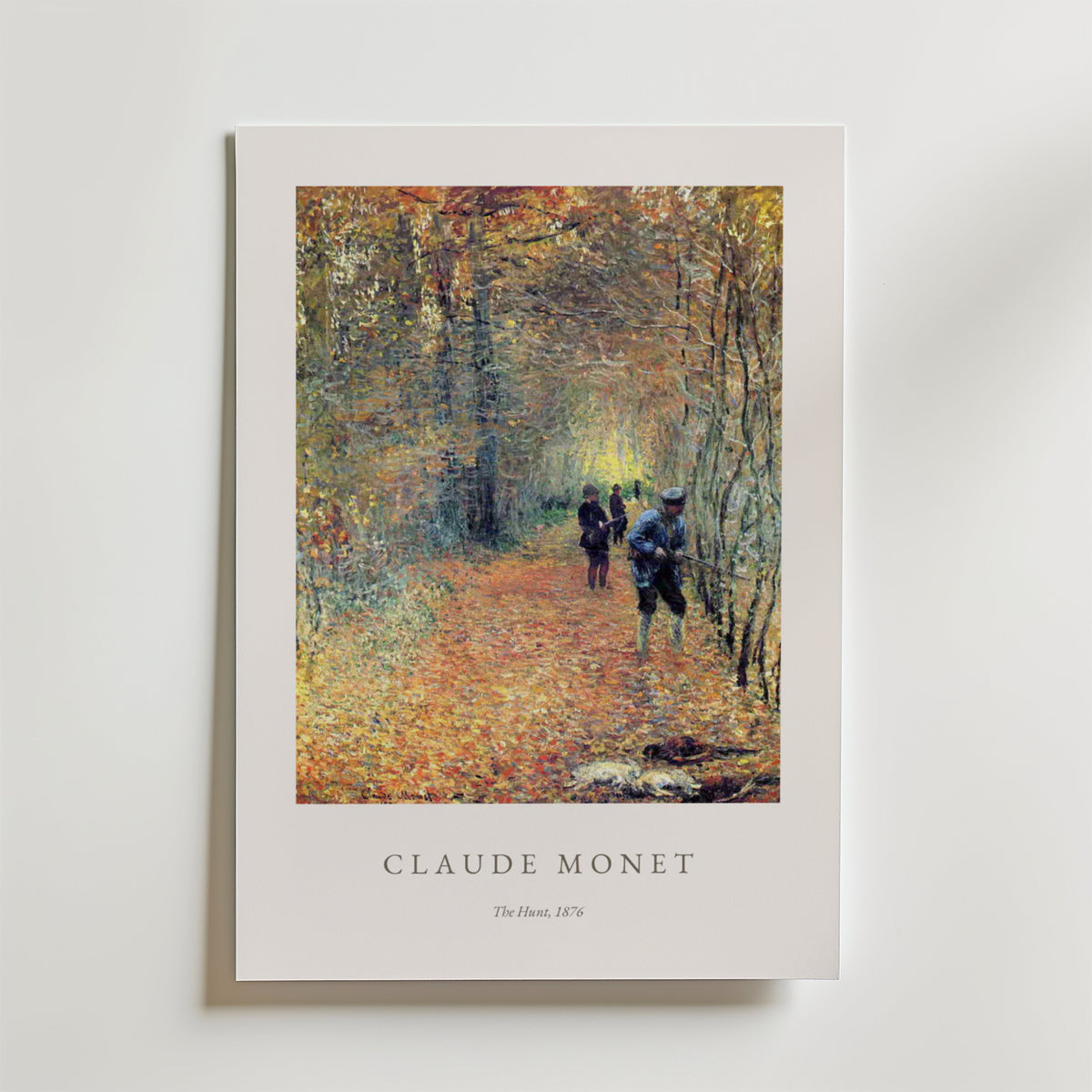 Claude Monet The Hunt – stilfullt konsttryck från Posternord, tryckt på matt finpapper