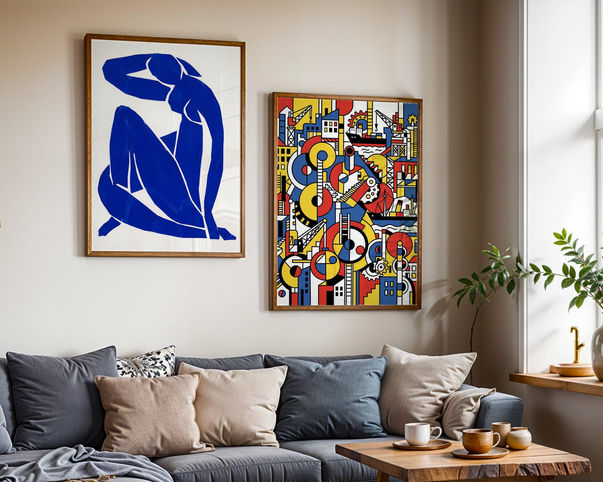 Henri Matisse Blue Nude II 1952 Poster – två posters i rum 3