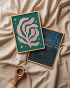 Henri Matisse Pink Algae Poster – två posters i rum 3