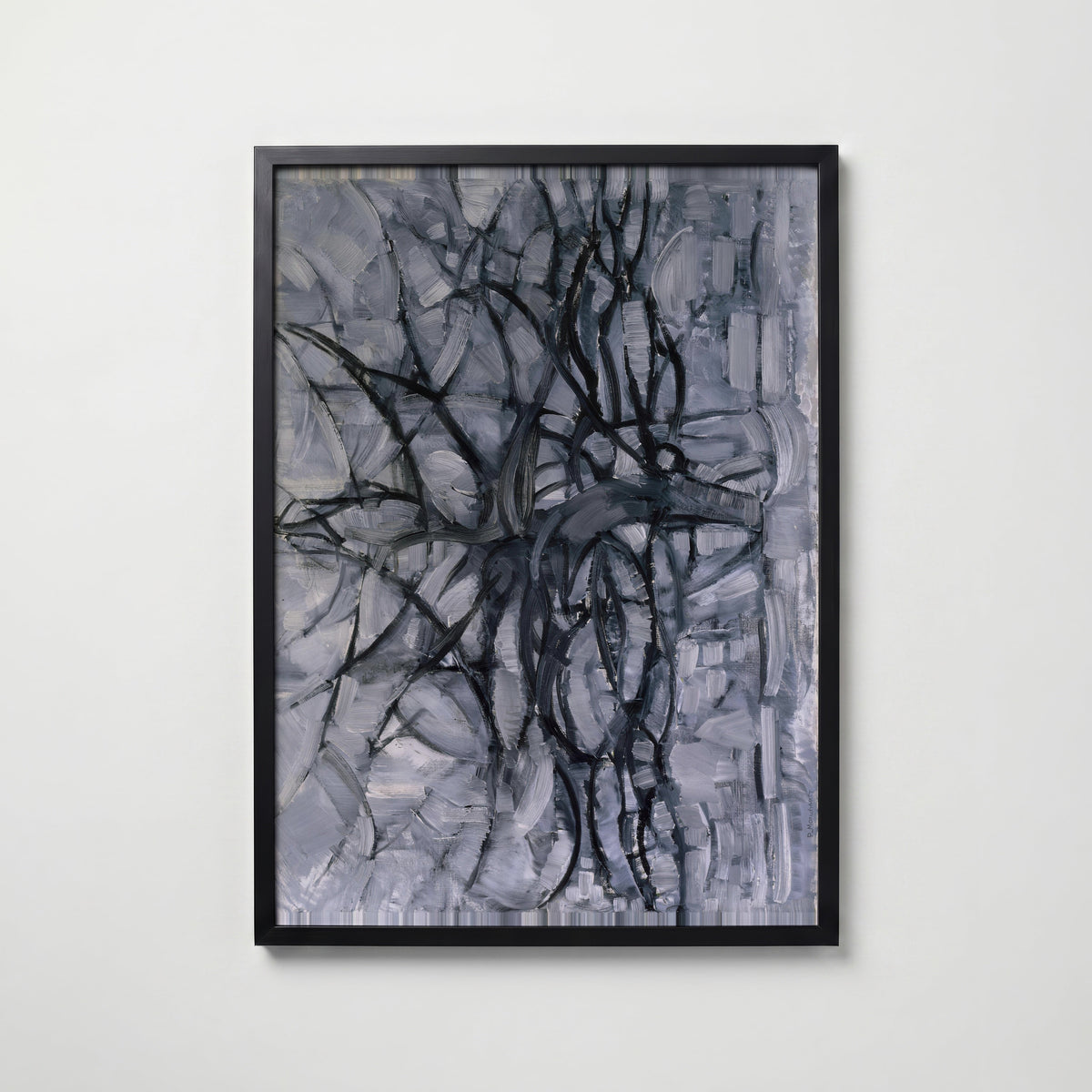 Piet Mondrian The Gray Tree 1911 Poster – svart ram