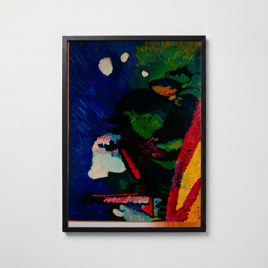 Wassily Kandinsky Murnau Landscape with Tower 1908 Poster – svart ram