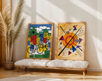 Wassily Kandinsky Sunrise Composition Poster – två posters i rum 3