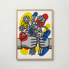 Fernand Leger Hands and Flowers Poster – ekram
